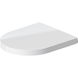 Seat and cover Compact ME by STARCK white hinges ss w. automatic
