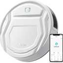 Lefant Robot Vacuum Cleaner, Strong Suction, 120 Mins Runtime, Slim, Low Noise, Automatic Self-Charging, Wi-Fi/App/Alexa Control, Ideal for Pet Hair Hard Floor and Daily Cleaning, M210, White