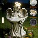 Solar Angel Statue with Bird Feeder for Outdoor Garden Decor | for Patio, Yard, Lawn, Balcony, Gift for Mother, Grandmother, Women