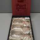 GLASSIQUE CADEAU Port and Dessert Wine, Sherry, Cordial, Aperitif Tasting Glasses | Set of 4 Small Crystal 7 oz Sippers | Mini Short Stem Nosing Taster Copitas