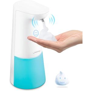 LAOPAO Automatic Foaming Soap Dispenser - Hand Free, Touchless, Countertop Soap Pump for Kitchen & Bathroom - Blue