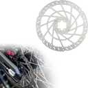 Rear Brake Disc - PSLER Motorcycle Brake Rotor for Electric Dirt Bike Compatible with Talaria Sting X3 MX3,1 Piece, Chrome