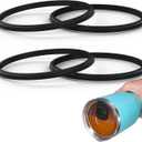 Rubber Seal Replacement Gasket for Yeti Lid, Leak-proof O Ring Replacement Compatible with YETI 30/32 oz Tumbler, 14 oz Mug and 35/42 oz Straw Mug, 4 Packs