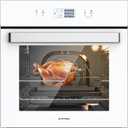 24" Single Wall Oven, ThermoMate 2.6 Cu.Ft. Electric Wall Oven with 12 Functions, White Built-in Convection Ovens, Sensor Touch Control, Safety Lock, ETL Certified, 3100W