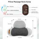 3-in-1 Neck Massager Pillow - Cervical Pillow Massage Neck Hump for Shoulder Pain Relief, Back Shoulder Massager with Kneading, Shiatsu Kneading Massage with Heating, Traction Function, Hump Corrector