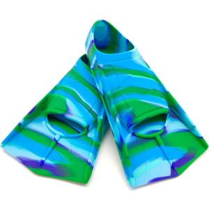 Swimming Training Fins,Comfortable Silicone Flippers for Swimming and Diving,Size Suitable Kids Girls Boys Adult (S ( US Kids 2-3.5 ), BH-Globe)