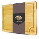 Cosy Family Wood Cutting Boards for Kitchen - XL - Bamboo Cutting Boards with Juice Groove, Serving Board Set, Thick Chopping Board for Meat, Veggies, Easy to clean