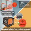 Upgraded Weighted Silent Basketball, High-Density Quiet Indoor Training Ball with Gift Box, Real Bounce Soft Material, Ideal for Home & Apartment Dribbling Practice, Orange Size 6