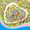 Easter Rainbow Nonpareils Sprinkles for Cake Decorating, 150g/5.29oz, Rainbow Sugar Sprinkles, Cake Decorations & Cupcake Toppers, Easter, Holiday, Wedding, Birthday, Party Supplies (EXP 01/17/27)