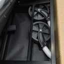 Lightweight Folding Wagon, Large Capacity Collapsible Grocery Cart on Big Wheels, Heavy Duty Foldable Shopping Carts, All-Terrain Outdoor Utility Carts for Camping, Sports, Garden, Beach, 3.5 Cu Ft (3-1/2 cubic feet, Black)