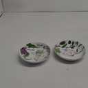 Rosanna Italian Pasta Bowls, Set of 4, 8.25"  Porcelain Pasta Bowl, Perfect Shallow Bowls, Dishwasher & Microwave Safe, Porcelain Bowl Plates