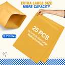 Motipuns 25 Pcs 16'' x 20'' Extra Large Mailing Envelopes 32lb with Gummed Flaps, Catalog Envelopes Jumbo Craft for Mailing, Storage and Organizing Documents Office Supplie (Yellow)