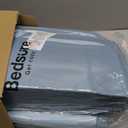 Bedsure King Comforter Set - 7 Pieces Reversible Grayish Blue Bedding, King Size Bed Set for All Seasons, Bed in a Bag with Down Alternative Comforter, Sheets, Pillowcases & Shams