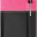 2026 Pocket Planner/Pocket Calendar and Pen, 3.5"x6": Includes 14 Months (November 2025 - December 2026) / 2026 Weekly Planner/Weekly Agenda/Monthly Calendar Organizer (Pink/Black