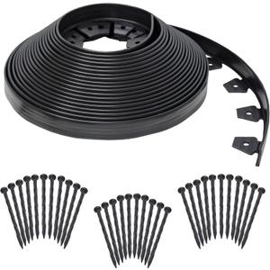 EasyFlex No-Dig Landscape Edging Kit - 100 ft., Black