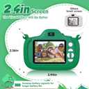 Kids Camera with Flashlight & 2.4in Screen, 1080P Dual Lens Toddler Camera - Christmas Birthday Gift for 3-12 Year Old Girls Boys, Kids Digital Camera with 32GB Card & Shockproof Case