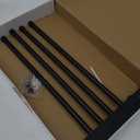 NearMoon Swivel Towel Rack, Thicken SUS304 Stainless Steel 4-Arm Towel Bar, Space Saving Wall Mounted Towel Holder with Hook, Rustproof Swing Out Towel Hanger for Bathroom, Kitchen (Matte Black)