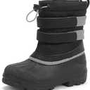 Hehainom Boys Girls Snow Boots for Kids Warm Winter Shoes Water-Resistant Anti-Slip Outdoor Little Big Kids Girls Boots Size 10