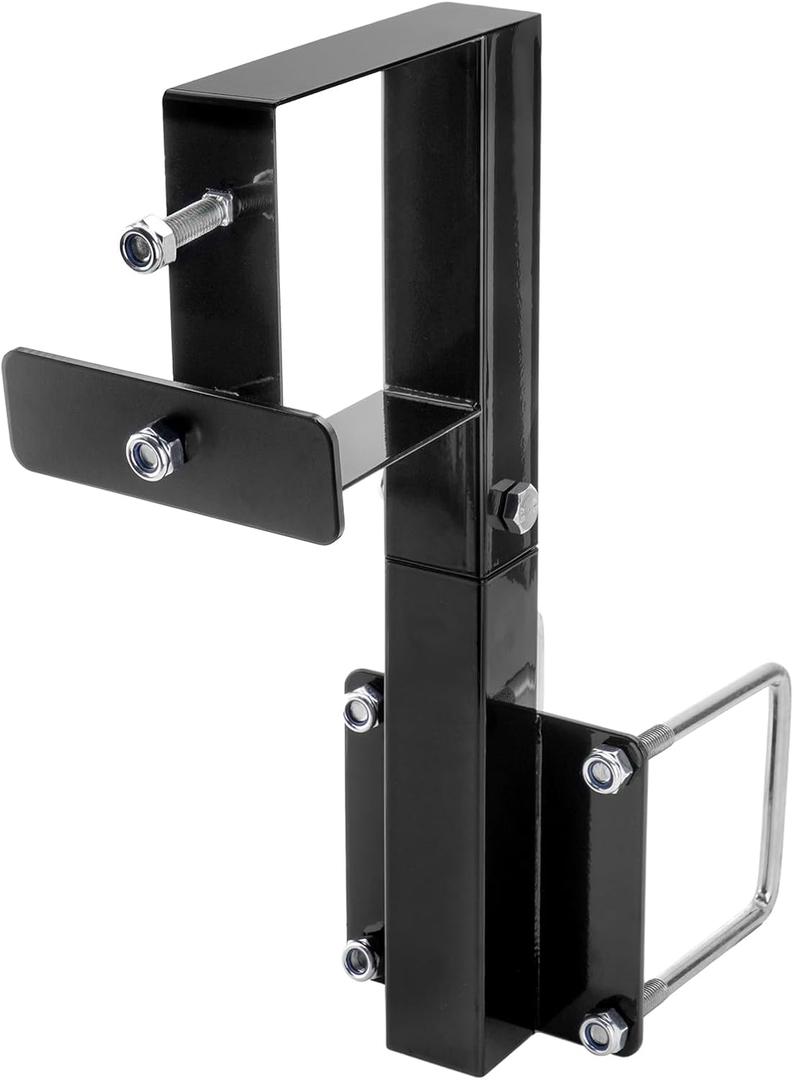 Spare Tire Carrier for 4" Square Bumpers, Trailer RV Bumper Spare Tire Mount, Fits 15" & 16" Wheels