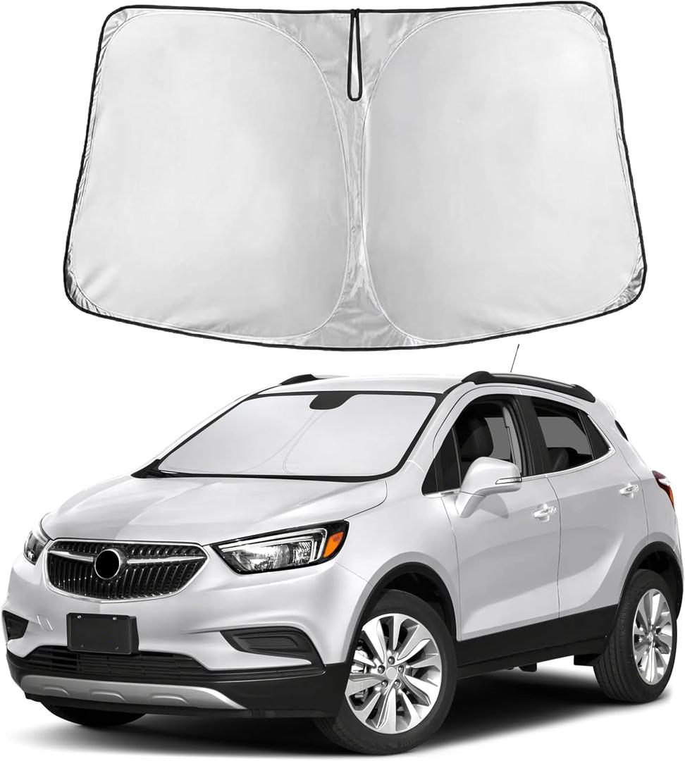 EcoNour Windshield Sunshade Compatible for Buick Encore 2013-2017 2018 2019, Sun Visor for Front Windshield & Window Sun Shade Cover, UV Heat Blocker & Protector, Car Accessories