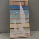 KREATIVE ARTS Coastal Wall Art Lighthouse Ocean Canvas Paintings Sea Picture Vintage Artwork Framed Rustic Home Decor Ready to Hang for Bathroom Bedroom 20x40 Inches