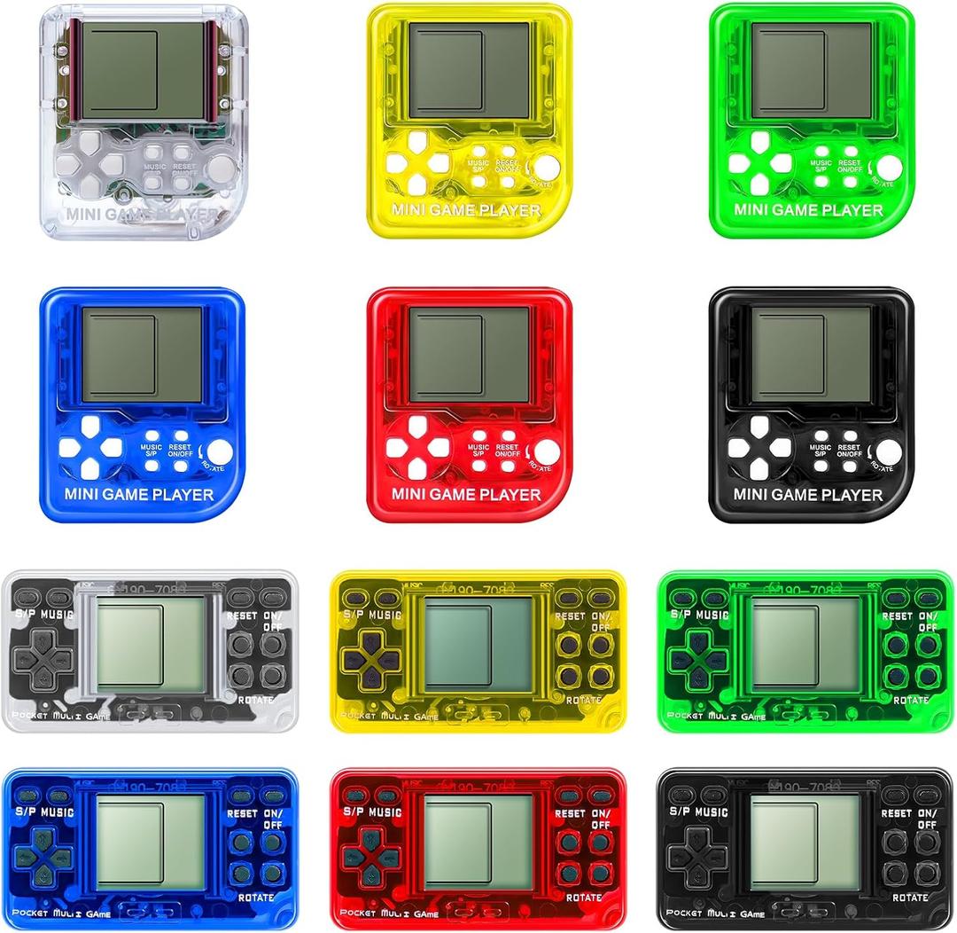 SSRMX 12Pcs Video Game Party Favors for Kids, Mini Gaming Party Favors Bulk Gifts Toys Goodie Bag Stuffers Return Gifts for Birthday Party for Boys and Girls