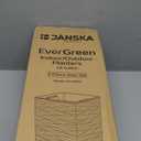 Mueller Janska M-Resin Heavy Duty Tall Planter, Indoor/Outdoor Grande Plant, Tree, Flower Pot, 2-Piece Set, 18”, Modern Design, Built-in Drainage, White