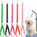 Shinylin 5 Pcs Pet Grooming Loops Nylon Pet Bathing Tether Straps Restraint Noose Dog Grooming Loop Adjustable Fixed Dog Cat Safety Rope for Groomer Table Bathtub, Vibrant Colors