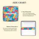 POIUBLE Cute Colorful Cats Tissue Box Cover Leather Tissue Box Holder Square Facial Paper Organizer Dispenser for Bathroom Kitchen Bedroom Vanity Countertop Night Stands