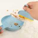 4 x Shaloxar Small Broom and Dustpan Set,mini Compact Portable, for Home, Sofas, Kitchen countertops, Storage Shelves, Office desks, bathrooms, and pet Areas (Blue)