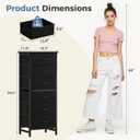 DUMOS 6 Drawers Dresser for Bedroom with Wheels, Chest of Drawers Cabinet