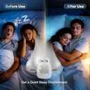 Anti Snoring Devices, Snore Stopper with Adjustable Magnet, Silicone Nose Clip Stop Snoring, Effective to Relieve Snoring, Snoring Solution for Comfortable and Quieter Sleep, Clear, M