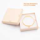 Magicool 96 Pack 3.5x3.5x1 Inch Cardboard Jewelry Boxes,Used for Necklaces,Bracelets,Earrings,Jewelry,Small Gift Packaging,Jewelry Gift Boxes with Lids and Filled with Cotton(Brown)