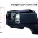 Passenger Right Side Door Mirror Power Heated with BLIS(Blind Spot Light) Glass Puddle and Signal Light Chrome Pirmer and Textured Back Cover for Chevrolet Silverado 2019 to 2025
