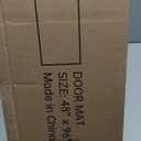 Front Door Mat, Heavy Duty Indoor Outdoor Entrance Door Mat, 72" x 24" Commercial Door Mats for Entryway, Durable Non-Slip Rubber Backing, Low-Profile Welcome Mats for Entry, Gray