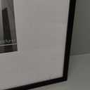 Americanflat 20x20 Picture Frame with Polished Plexiglass - Use as 8x10 Frame with Mat or Display 20x20 Photo Without Mat - Streamline Collection - Thin Border Square Frames for Wall Display - Black