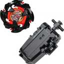 DEZAWRTY Left-Spin X Top with String Launcher Pack, Fun Battling Game, Attack Type X Series, Great Start Set for Beginners Boys Kids 6+