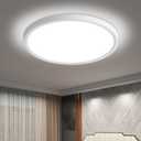 12 "LED Ceiling Light 24W Color Temperature 5000K, Flat Circular Ceiling Light for Bedroom, Kitchen, utilities, Laundry, Closets, Hallways, Easy Installation (White -5000K, 12 Inch)