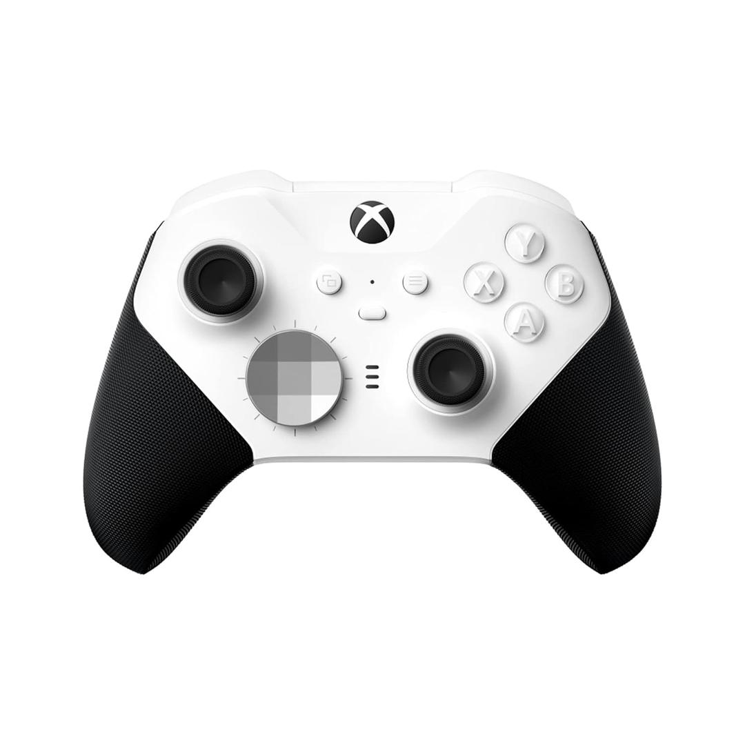 Xbox Wireless Gaming Controller | Elite Series 2 Core | White | Console, PC, and Android | Adjustable Thumbsticks | Trigger Locks, White