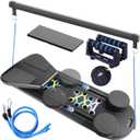 Pilates Board, Pilates Set 15-in-1 Multifunctional Abdominal Board, Foldable Core Trainer Machine, Exercise Board, Abs Core Workout Equipment