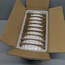 Foraineam 10 Pack 8 oz Creme Brulee Ramekins, 6 Inch Round Fluted Quiche Dishes, Porcelain Pie Pan Shallow Baking Dish Oven Safe for Baking Souffle, Apple Pie, Quiche, Tart, White