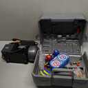 VTG VOGTEN 4.5 CFM AC Vacuum Pump and Gauge Set,for Mini Split/HVAC/Auto Systems,Manifold Gauge Kit fits R134a R12 R22 R410a,with Leak Detector,Core Depressor Valves,2 R134a Can Taps,Storage Case