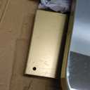 ROLOVE Gold Vanity Mirror with Lights, 32" x 22" Large Lighted Vanity Mirror with Dimmable 3 Modes, LED Makeup Mirror, USB Charging Port, Tabletop or Wall-Mounted