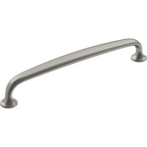 Amerock | Cabinet Pull | Satin Nickel | 6-5/16 inch (160 mm) Center-to-Center | Renown | 1 Pack | Drawer Pull | Cabinet Handle | Cabinet Hardware