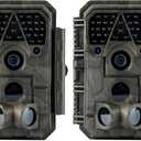 Meidase 2 Pack (Non-Cellular, Non-WiFi) Trail Camera P70, 64MP 1296p, No-Glow IR Night Vision, Motion Activated, Waterproof, Game Camera