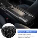 INTGET Armrest Box Trim Cover for 2026 Toyota Grand Highlander Accessories 2024 2025 ABS Carbon Fiber Center Console Storage Box Panel (Armrest Lid Cover, Carbon Fiber Pattern)