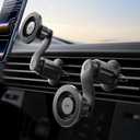 ESR OmniLock for MagSafe Car Mount, 360 Rotation, Car Phone Mount for Air Vent, Magnetic Phone Holder for iPhone 17/16/15/14/13/12, Google/Samsung/Android, All Smartphones (2 MagSafe Rings Included)
