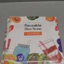 14 Pcs Reusable Bent Colorful Glass Straws,9''x8 mm Shatter Resistant Cute Drinking Straws with 2 Cleaner Brush for Coffee,Juice,Cocktail,Teas,Beverages