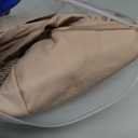 FUANGUI Bar Stool Covers Round Set of 4, Waterproof PU Bar Stool Seat Covers with Elastic Bands,Bar Stool Chair Covers Washable Stool Cushion Slipcover for 16-18 Inch - Khaki