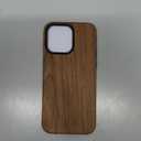 TENDLIN Compatible with iPhone 14 Pro Max Case Wood Grain Outside Design TPU Hybrid Case (Red Sandalwood)